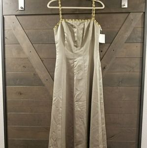 Floor Length Satin Formal Dress NWT Size 6