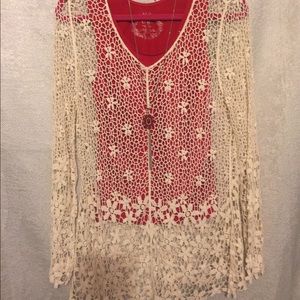 Beautiful Ivory Crochet top