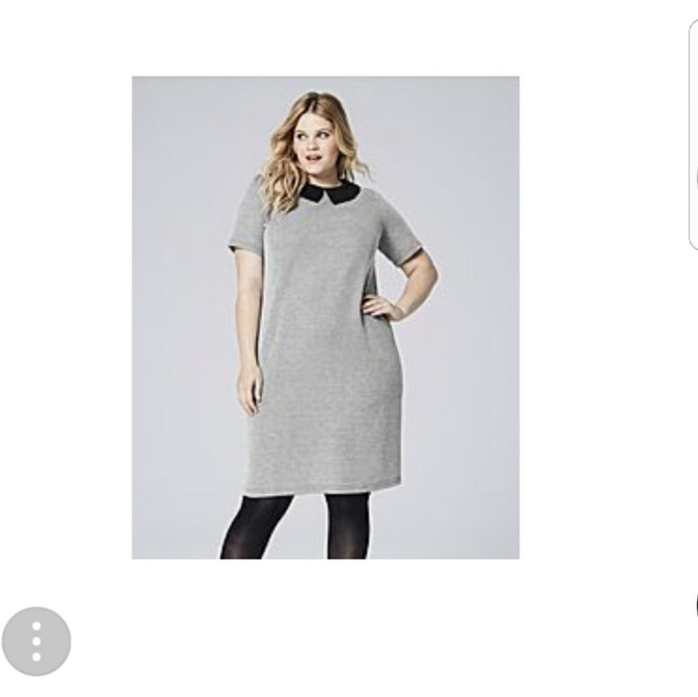 Black and white collared dress
