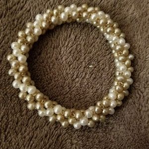 Pearl stretchy bracelet from Zales