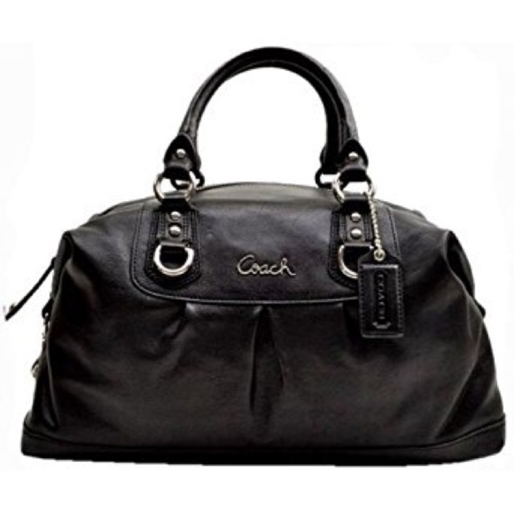Coach Black Leather Large Ashley Sabrina Satchel