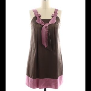 BCBG MAX AZRIA brown and pink Cocktail dress
