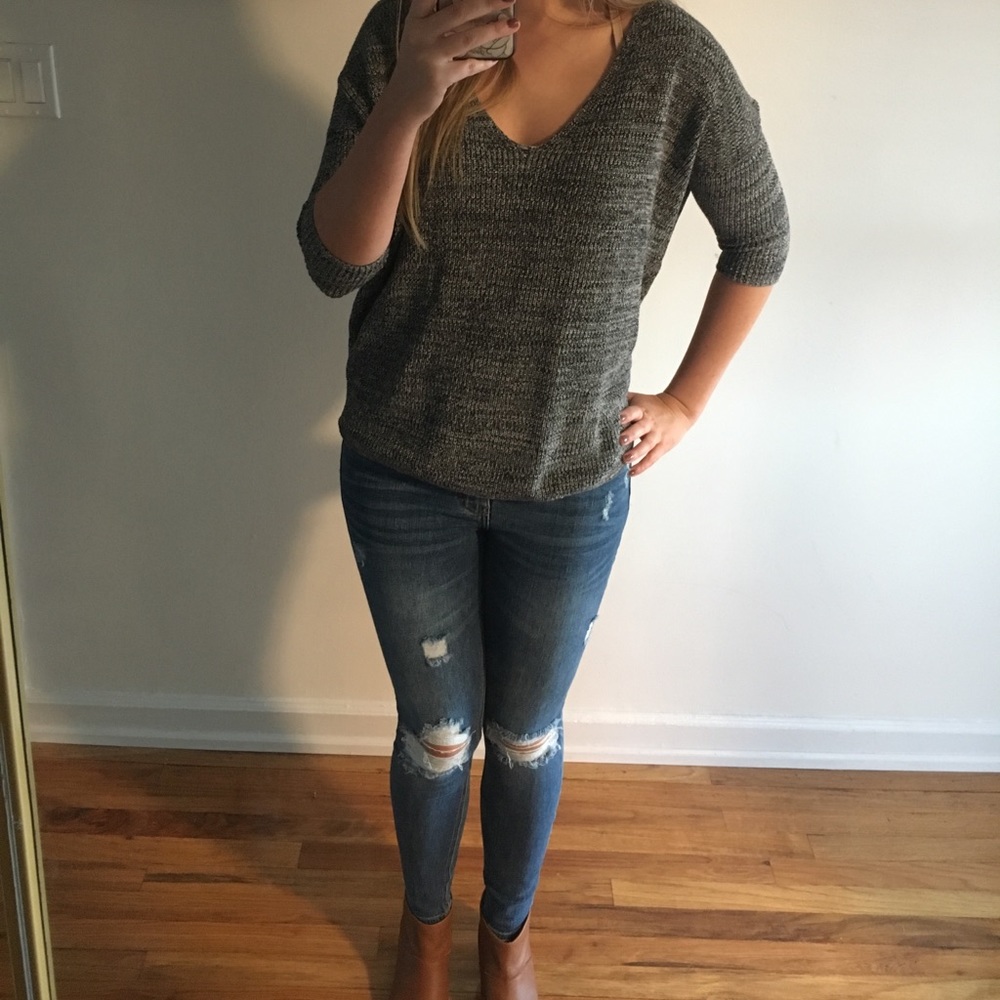 Oversized Grey Soft Express Sweater Sz S