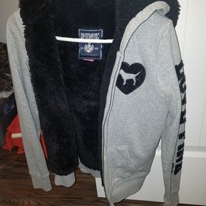 Victoria's secret fleece sequin hoodie