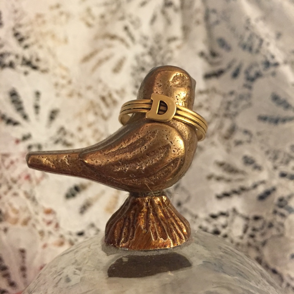 5 for $20 Sale Antique Finish Monogramed Ring