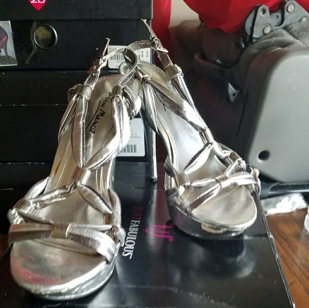 Silver heels