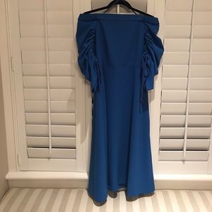 Brand New Tibi Crepe Off the Shoulder Midi Dress