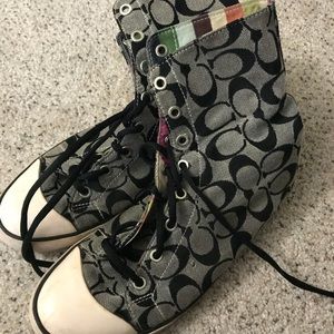 COACH Hightop Sneakers Size 8!