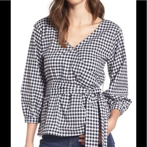 ❤️Love,Fire🔥 Black/White Gingham top