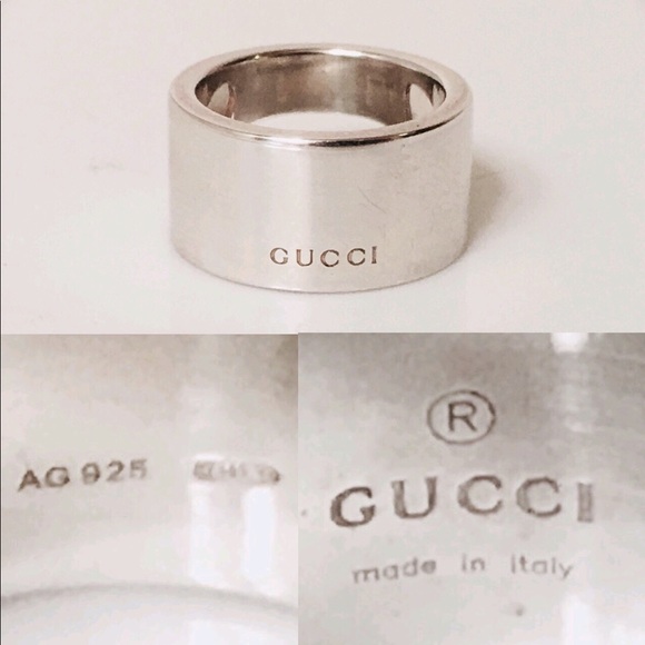 Gucci Sterling Silver Open Cutout G Ring - Picture 3 of 5
