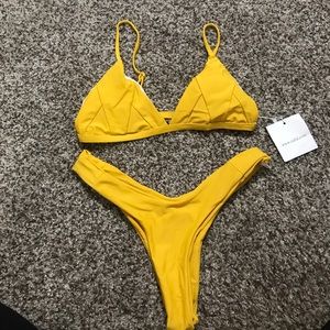high waisted thong bikini