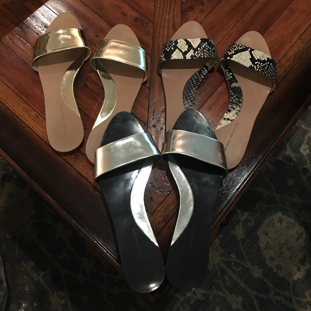 Zara flat sandals