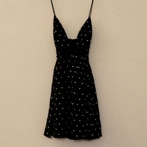 lurex dot mini dress