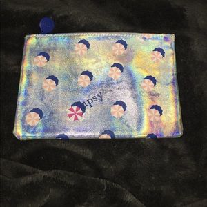 Holographic Ipsy Makeup Bag. Never used.
