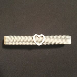 Tiffany's stretch mesh heart bracelet