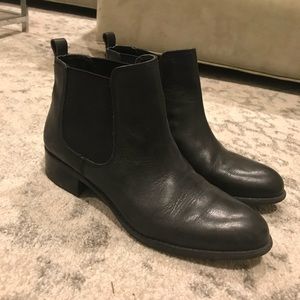Franco Sarto Black Ankle Booties