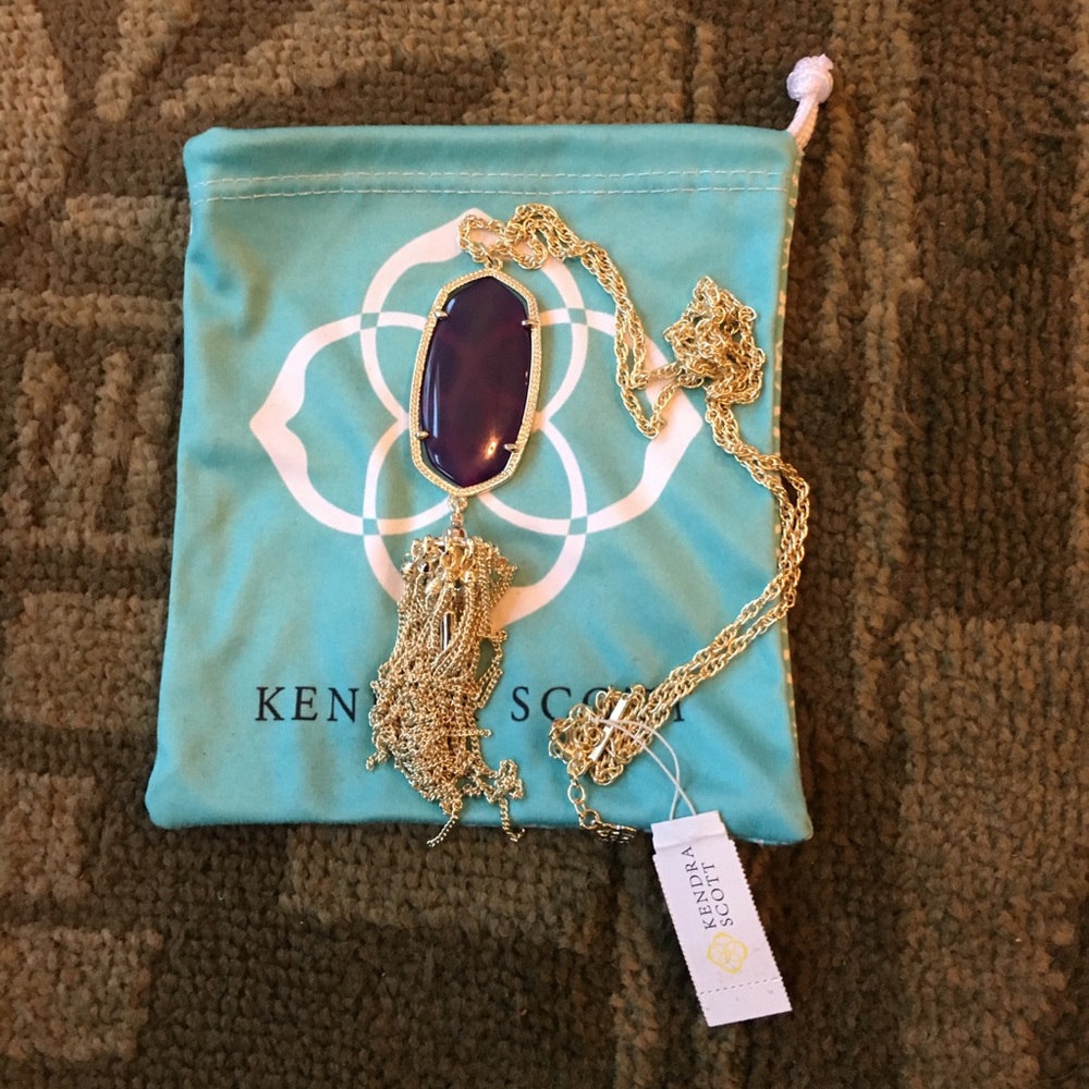 NWT Kendra Scott Rayne in purple agate