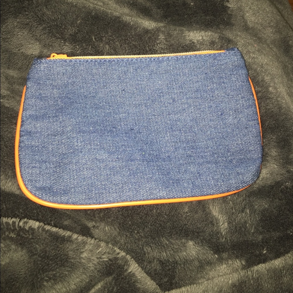 Denim ipsy bag. Never used.