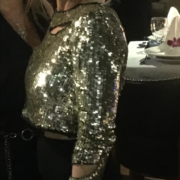 Sequin crop top - Picture 2 of 4
