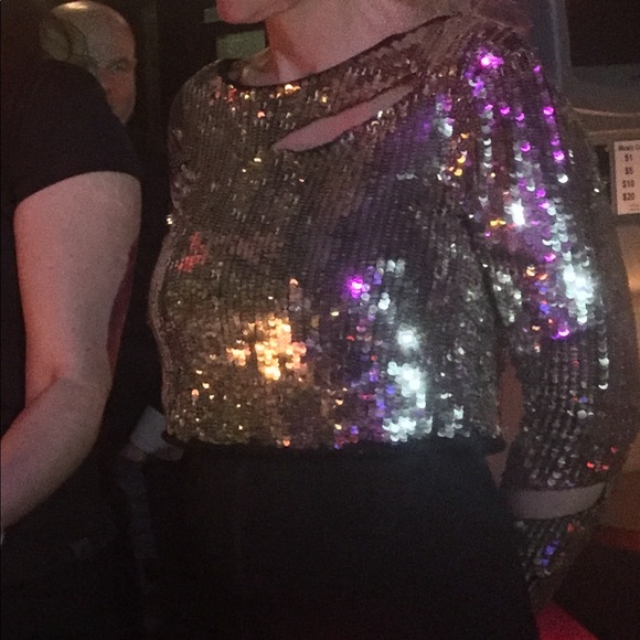 Sequin crop top - Picture 4 of 4