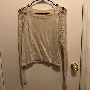 Mossimo Long Sleeve Cream Sweater