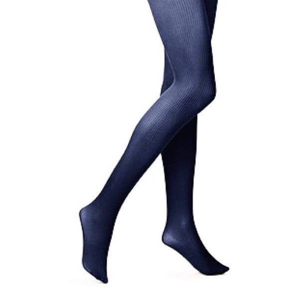 navy ribbed tights