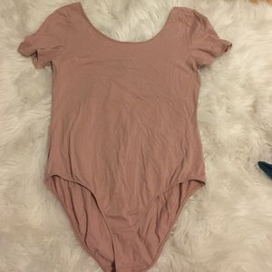 Blush short sleeve bodysuit