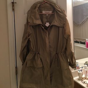 Coach New long Anorak rain or shine jacket. XL NWT