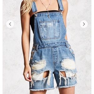 Forever 21 Denim Overalls