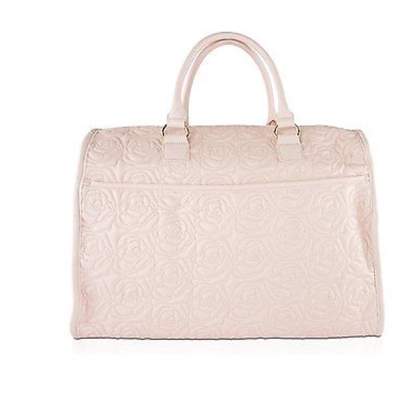 Floral Quilted Huge Bow Travel Weekender Tote - Picture 3 of 6