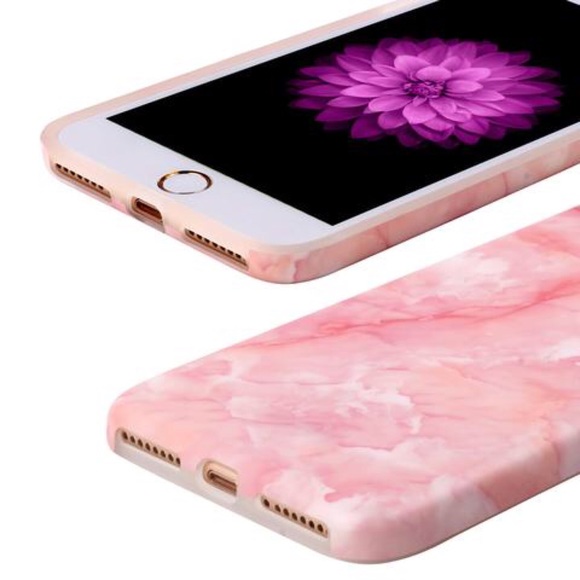 Pink Marble Case for iPhone 7 Plus/ iPhone 8 Plus - Picture 2 of 6