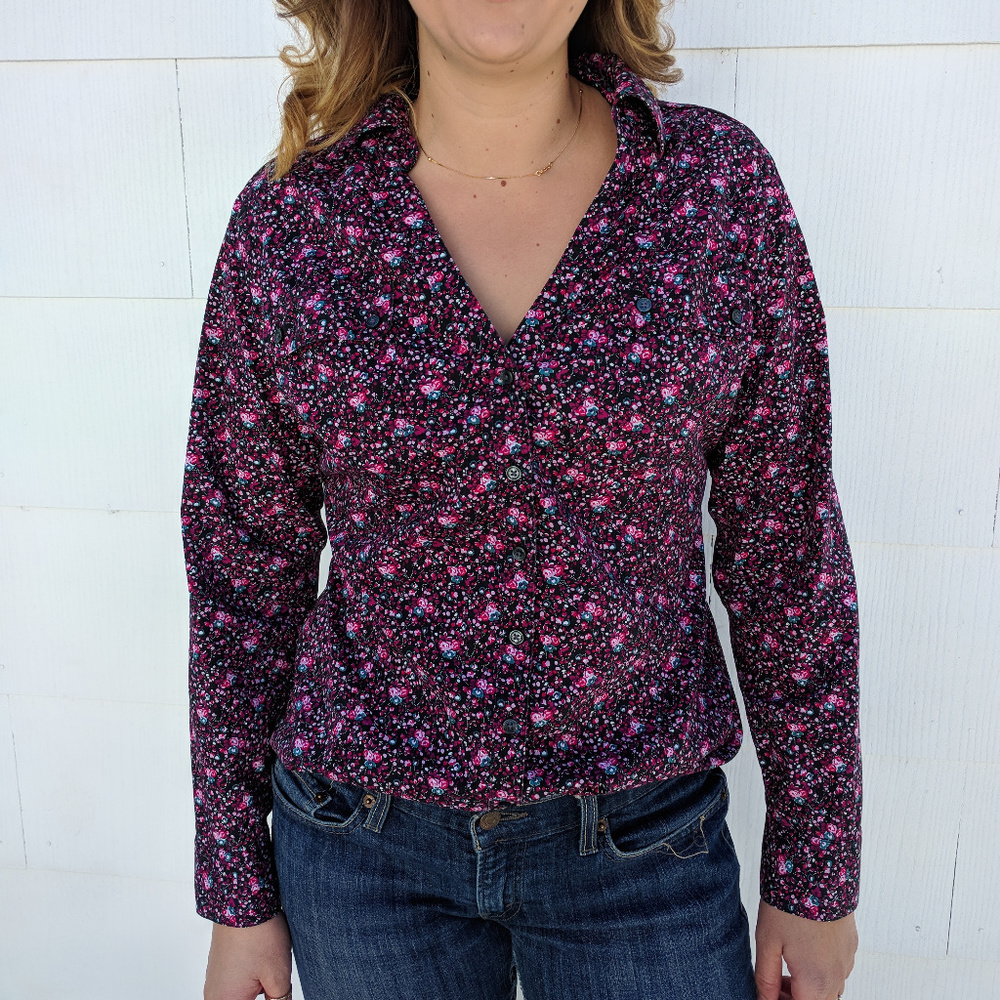 Floral Collard Button up