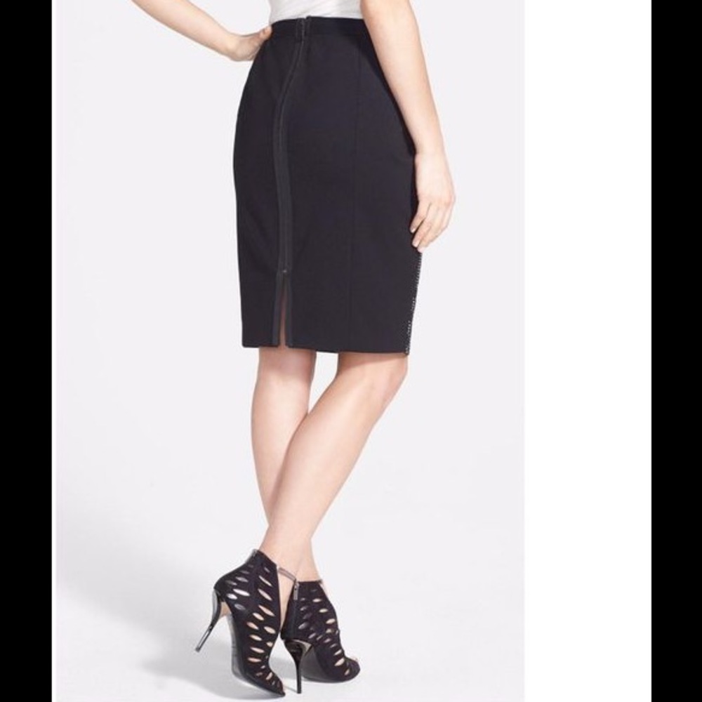 NWT Elie Tahari Black Pencil Skirt Size 2
