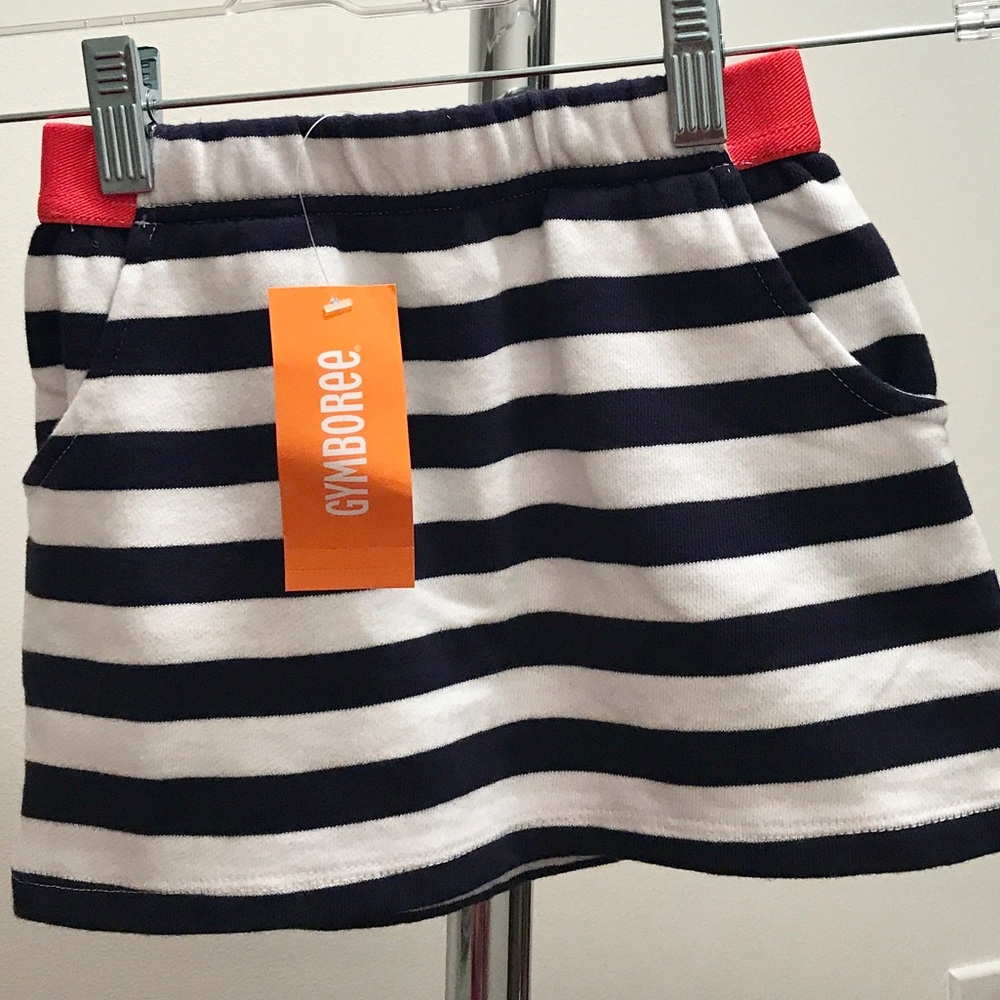 ⚓️ Cute 3T Gymboree navy stripe skirt NWT⚓️