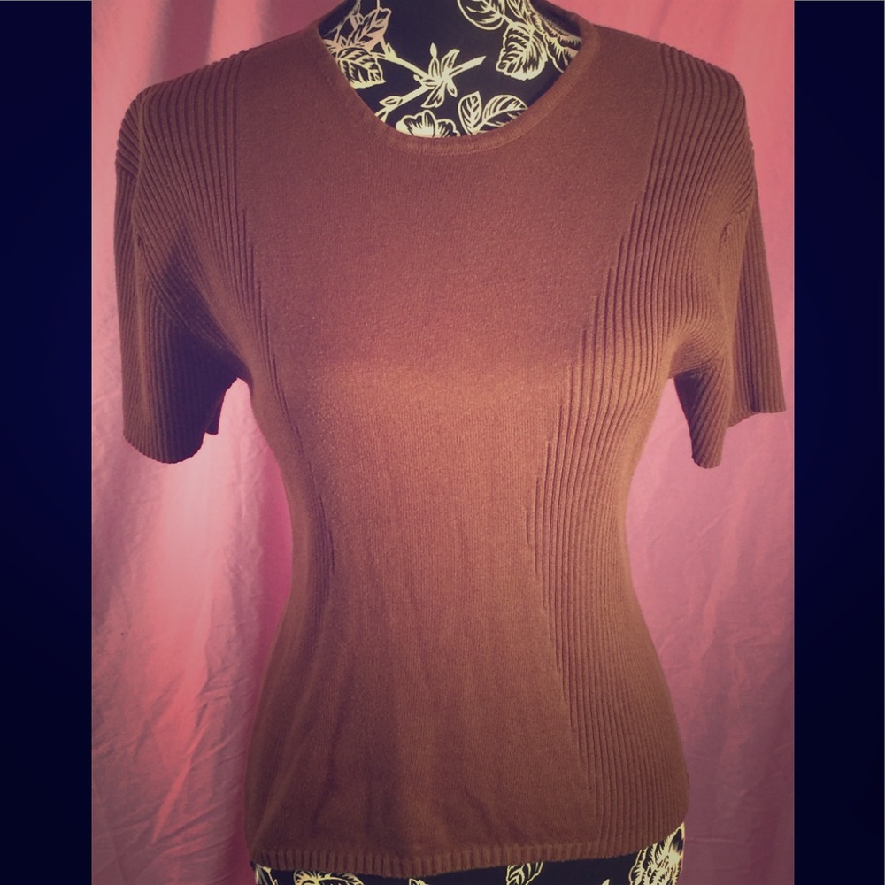 🌟Brown Short Sleeve Sweater XL🌟