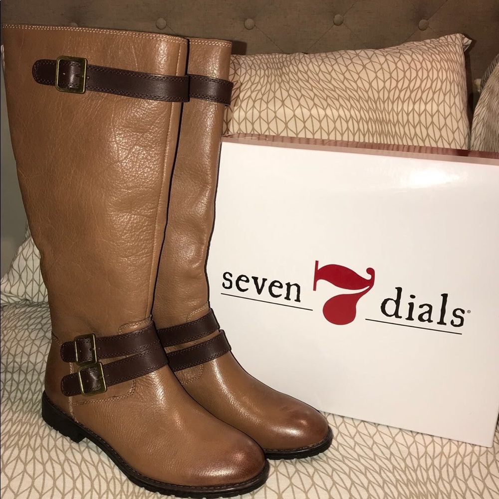 Seven Dials Tan Tall Boots