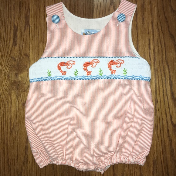 baby boy smocked bubble