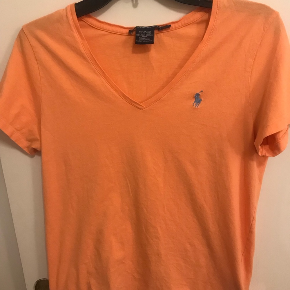 Orange Ralph Lauren Sport Shirt
