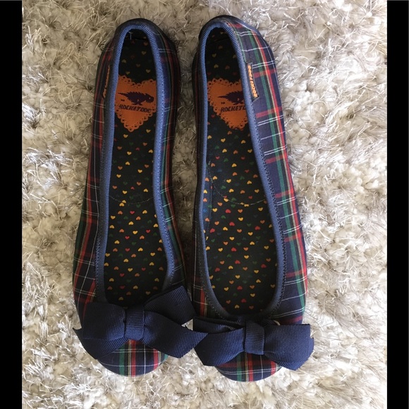 Rocket Dog Shoes - Rocket Dog Plaid Flats Size 8