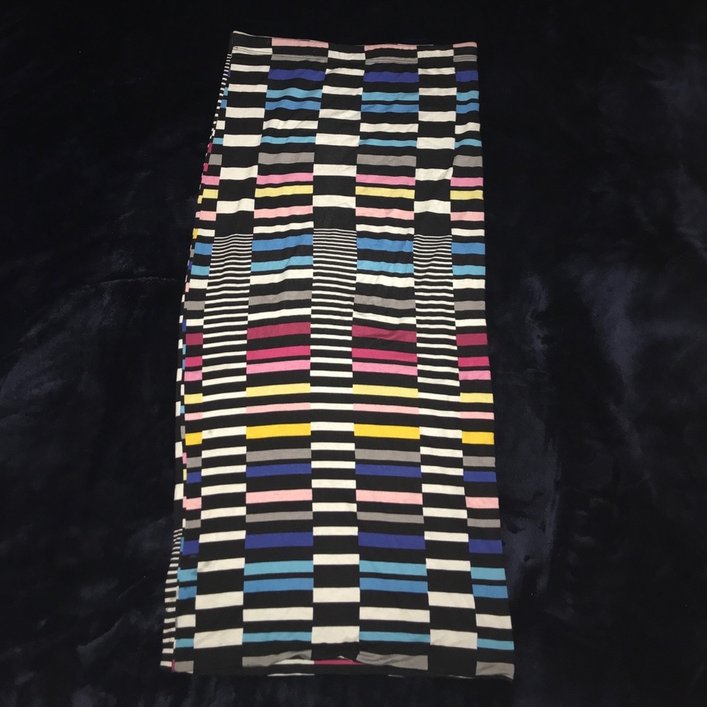 Multi Colored Midi Skirt