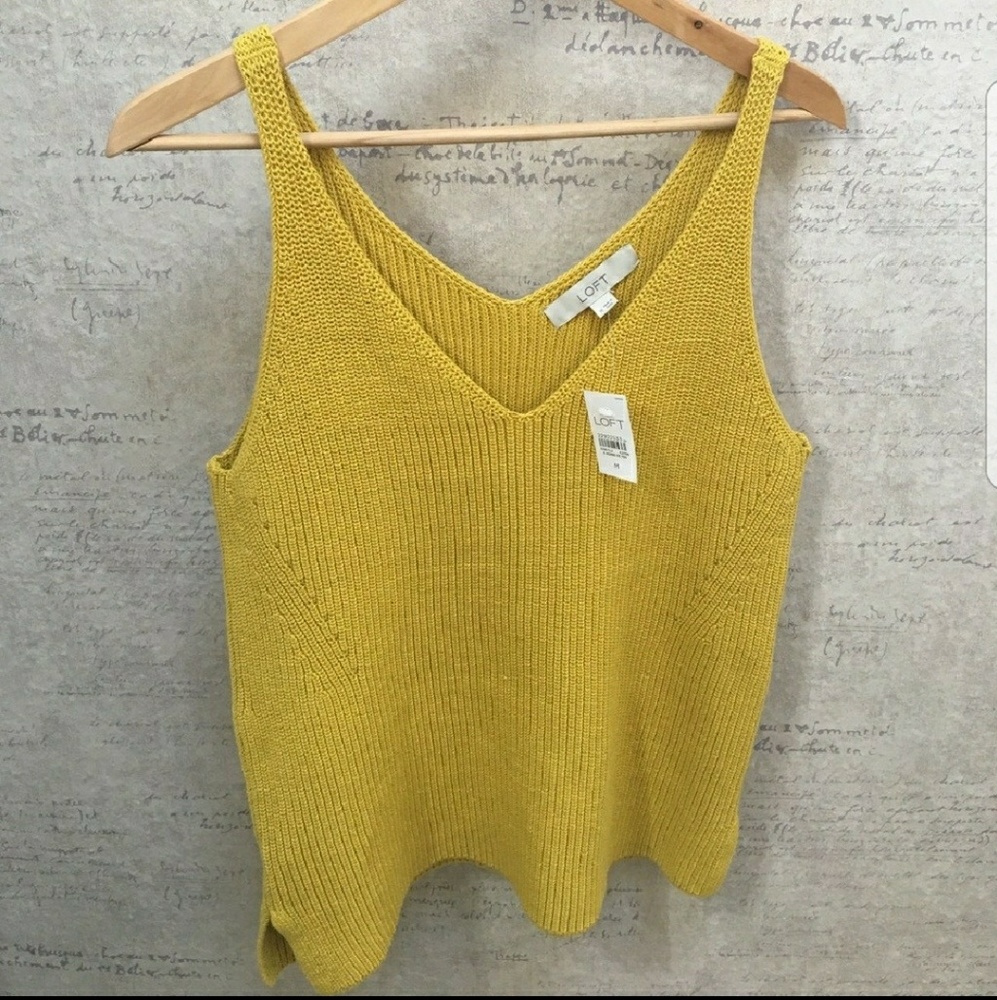 Sold! Yellow Knit tank top