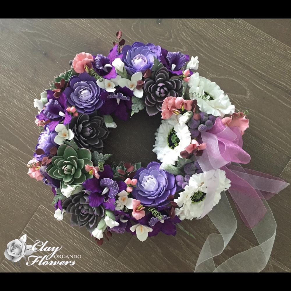🌸Wall Flower Wreath Arrangement 🌸
