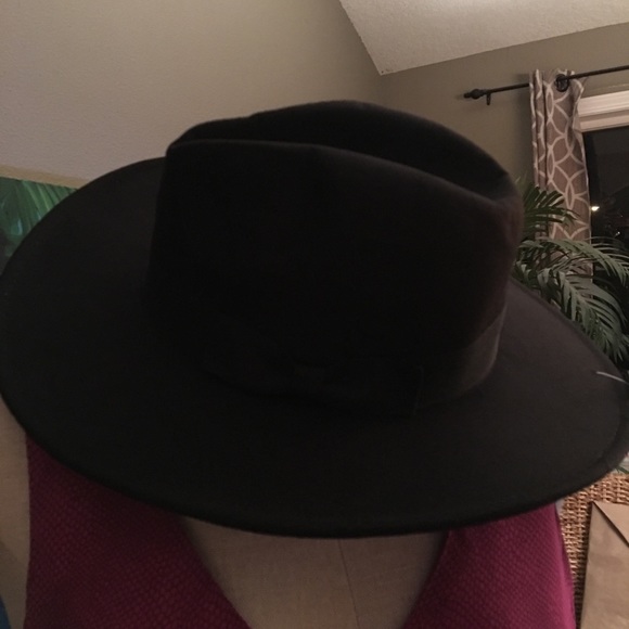 🆕 Boho Ribbon trimmed Fedora in Black - Picture 8 of 8