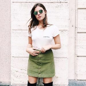 American Apparel Corduroy Skirt