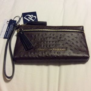Dooney & Bourke Ostrich Zip Wristlet