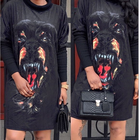 Rottweiler Black Dress - Picture 1 of 3