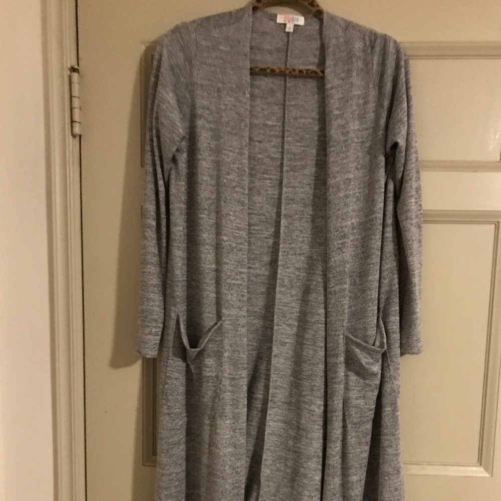 Lularoe Sarah Cardigan Gray