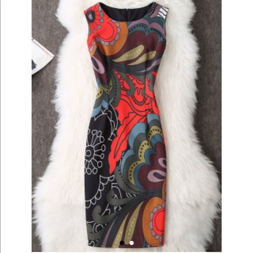 💛💛 NWT Sm Bodycon Colorful Knee length dress