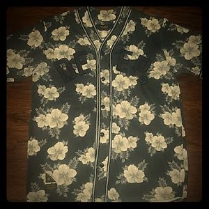 10 Deep Floral Shirt