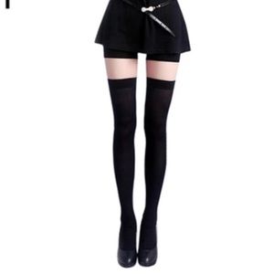 Sexy Pure Color Opaque Over The Knee Socks